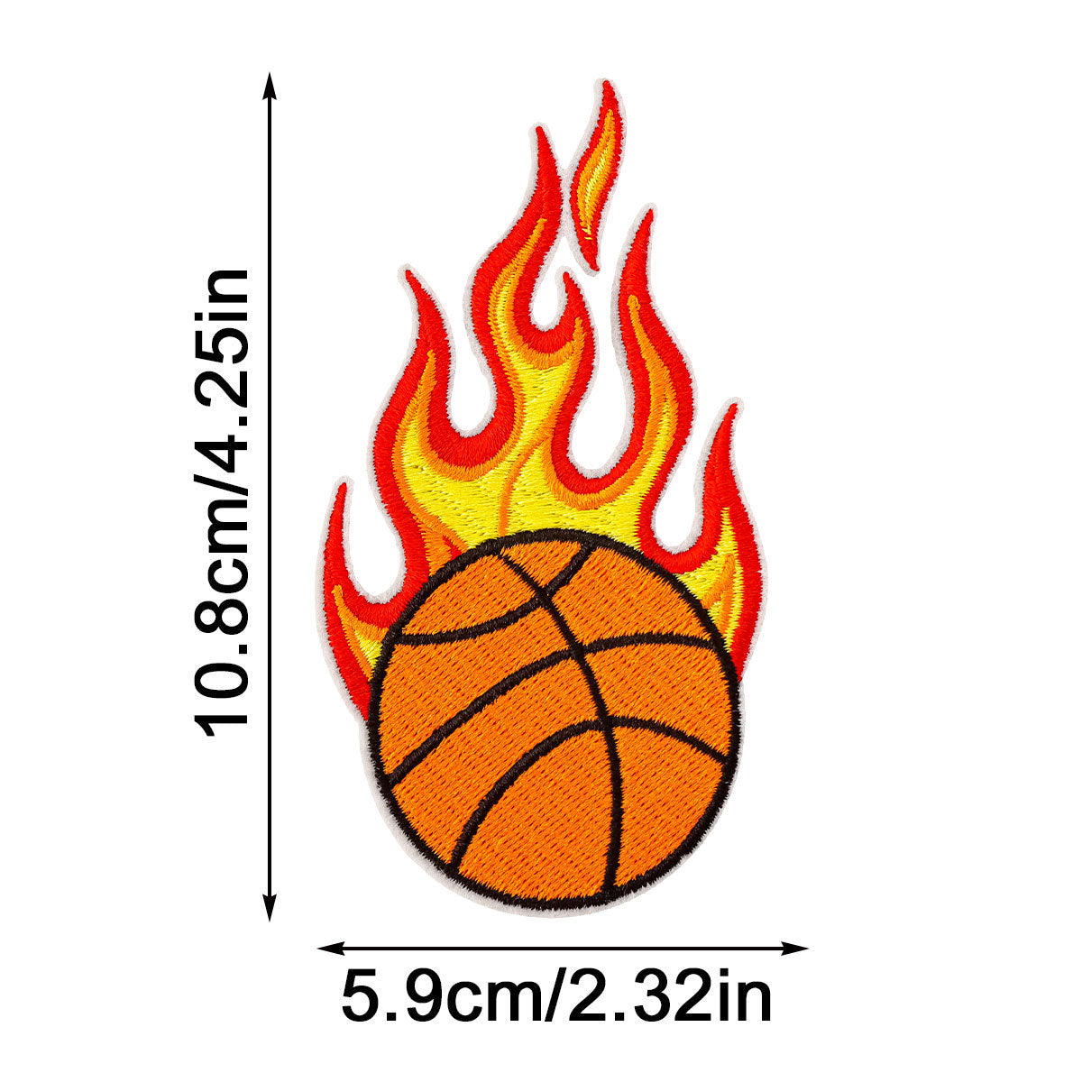 Wholesale Basketball themed embroidered patch